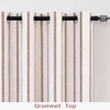 image:imageDriftAway Farmhouse Stripe Blackout Curtains Grommet W52xL84 Loden GreenG Red Stripe