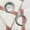 image:imageDriftAway Farmhouse Stripe Blackout Curtains Grommet W52xL84 Loden GreenG Red Stripe