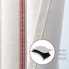 image:imageDriftAway Farmhouse Stripe Blackout Curtains Grommet W52xL84 Loden GreenG Red Stripe