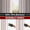 image:imageDriftAway Farmhouse Stripe Blackout Curtains Grommet W52xL84 Loden GreenG Red Stripe