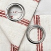 image:imageDriftAway Farmhouse Stripe Blackout Curtains Grommet W52xL84 Loden GreenG Red Stripe