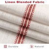 image:imageDriftAway Farmhouse Stripe Blackout Curtains Grommet W52xL84 Loden GreenG Red Stripe