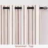 image:imageDriftAway Farmhouse Stripe Blackout Curtains Grommet W52xL84 Loden GreenG Red Stripe