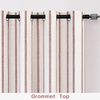 image:imageDriftAway Farmhouse Stripe Blackout Curtains Grommet W52xL84 Loden GreenG Red Stripe