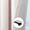 image:imageDriftAway Farmhouse Stripe Blackout Curtains Grommet W52xL84 Loden GreenG Red Stripe