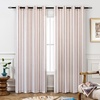 image:imageDriftAway Farmhouse Stripe Blackout Curtains Grommet W52xL84 Loden GreenG Red Stripe