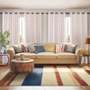 image:imageDriftAway Farmhouse Stripe Blackout Curtains Grommet W52xL84 Loden GreenG Red Stripe