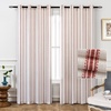 image:imageDriftAway Farmhouse Stripe Blackout Curtains Grommet W52xL84 Loden GreenG Red Stripe