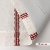 image:imageDriftAway Farmhouse Stripe Blackout Curtains Grommet W52xL84 Loden GreenG Red Stripe