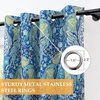 image:imageDriftAway Floral Red Curtains for Bedroom 80 Blackout Thermal Insulated Lined Double Layer Vintage Peacock Printed Pattern Darkening Drapes for Living Room Grommet 2 Panels 52 Inch by 84 Inch RedTeal