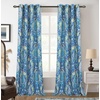 image:imageDriftAway Floral Red Curtains for Bedroom 80 Blackout Thermal Insulated Lined Double Layer Vintage Peacock Printed Pattern Darkening Drapes for Living Room Grommet 2 Panels 52 Inch by 84 Inch RedTeal