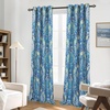 image:imageDriftAway Floral Red Curtains for Bedroom 80 Blackout Thermal Insulated Lined Double Layer Vintage Peacock Printed Pattern Darkening Drapes for Living Room Grommet 2 Panels 52 Inch by 84 Inch RedTeal