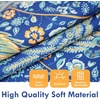 image:imageDriftAway Floral Red Curtains for Bedroom 80 Blackout Thermal Insulated Lined Double Layer Vintage Peacock Printed Pattern Darkening Drapes for Living Room Grommet 2 Panels 52 Inch by 84 Inch RedTeal