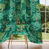 image:imageDriftAway Floral Red Curtains for Bedroom 80 Blackout Thermal Insulated Lined Double Layer Vintage Peacock Printed Pattern Darkening Drapes for Living Room Grommet 2 Panels 52 Inch by 84 Inch RedEmerald Green