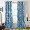 image:imageDriftAway Floral Red Curtains for Bedroom 80 Blackout Thermal Insulated Lined Double Layer Vintage Peacock Printed Pattern Darkening Drapes for Living Room Grommet 2 Panels 52 Inch by 84 Inch RedTeal