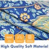 image:imageDriftAway Floral Red Curtains for Bedroom 80 Blackout Thermal Insulated Lined Double Layer Vintage Peacock Printed Pattern Darkening Drapes for Living Room Grommet 2 Panels 52 Inch by 84 Inch RedTeal