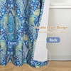 image:imageDriftAway Floral Red Curtains for Bedroom 80 Blackout Thermal Insulated Lined Double Layer Vintage Peacock Printed Pattern Darkening Drapes for Living Room Grommet 2 Panels 52 Inch by 84 Inch RedTeal
