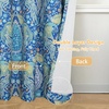 image:imageDriftAway Floral Red Curtains for Bedroom 80 Blackout Thermal Insulated Lined Double Layer Vintage Peacock Printed Pattern Darkening Drapes for Living Room Grommet 2 Panels 52 Inch by 84 Inch RedTeal