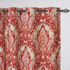 image:imageDriftAway Floral Red Curtains for Bedroom 80 Blackout Thermal Insulated Lined Double Layer Vintage Peacock Printed Pattern Darkening Drapes for Living Room Grommet 2 Panels 52 Inch by 84 Inch RedRed
