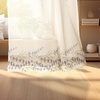 image:imageDriftAway Floral Sheer Curtains for Living Room Purple Flower Printed Light Filtering Curtain Drapes for Bedroom 96 Inches Long 2 Panels Set Rod Pocket Window Treatments Modern Elegant Curtain PurplePattern 2purple