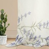 image:imageDriftAway Floral Sheer Curtains for Living Room Purple Flower Printed Light Filtering Curtain Drapes for Bedroom 96 Inches Long 2 Panels Set Rod Pocket Window Treatments Modern Elegant Curtain PurplePattern 2purple