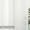 image:imageDriftAway Floral Sheer Curtains for Living Room Purple Flower Printed Light Filtering Curtain Drapes for Bedroom 96 Inches Long 2 Panels Set Rod Pocket Window Treatments Modern Elegant Curtain PurplePattern 7yellow Brown