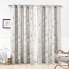 image:imageDriftAway Gray Floral Curtains for Bedroom 84 Inch Length Blue and White Flower Branch Printed Pattern Room Darkening Thermal Insulated Grommet Drapes for Living Room 2 Panels Gray Blue and WhiteBlue Gray