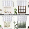 image:imageDriftAway Gray and White Shabby Chic 18 Inch Blackout Valances for Windows Bedroom Living Room Rod Pocket Farmhouse Tree Branch Short Topper 1 PanelGray and White