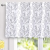 image:imageDriftAway Gray and White Shabby Chic 18 Inch Blackout Valances for Windows Bedroom Living Room Rod Pocket Farmhouse Tree Branch Short Topper 1 PanelGray and White