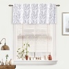 image:imageDriftAway Gray and White Shabby Chic 18 Inch Blackout Valances for Windows Bedroom Living Room Rod Pocket Farmhouse Tree Branch Short Topper 1 PanelGray and White