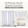 image:imageDriftAway Gray and White Shabby Chic 18 Inch Blackout Valances for Windows Bedroom Living Room Rod Pocket Farmhouse Tree Branch Short Topper 1 PanelGray and White