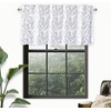 image:imageDriftAway Gray and White Shabby Chic 18 Inch Blackout Valances for Windows Bedroom Living Room Rod Pocket Farmhouse Tree Branch Short Topper 1 PanelGray and White