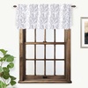image:imageDriftAway Gray and White Shabby Chic 18 Inch Blackout Valances for Windows Bedroom Living Room Rod Pocket Farmhouse Tree Branch Short Topper 1 PanelGray and White
