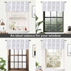 image:imageDriftAway Gray and White Shabby Chic 18 Inch Blackout Valances for Windows Bedroom Living Room Rod Pocket Farmhouse Tree Branch Short Topper 1 PanelGray and White