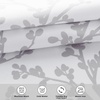 image:imageDriftAway Gray and White Shabby Chic 18 Inch Blackout Valances for Windows Bedroom Living Room Rod Pocket Farmhouse Tree Branch Short Topper 1 PanelGray and White