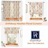 image:imageDriftAway Gray and White Shabby Chic 18 Inch Blackout Valances for Windows Bedroom Living Room Rod Pocket Farmhouse Tree Branch Short Topper 1 PanelRust Aqua