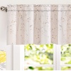 image:imageDriftAway Harper Ink Floral Pattern Window Treatment Valance Curtain Living Room Bedroom Dining Room Rod Pocket 52 Inch by 18 Inch Plus 2 Inch Header Watercolor Painting BeigeBeige