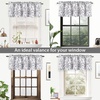 image:imageDriftAway Isla Paisley Floral Pattern Blackout Thermal Insulated Window Curtain Valance Rod Pocket 52 Inch by 18 Inch Plus 2 Inch Header Gray