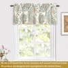 image:imageDriftAway Jacob Linen Blend Blackout Valance for Kitchen 18 Inch Length Scroll Floral Paisley Printed Lined Rod Pocket Room Darkening Linen Curtain Valance for Living Room 52x18 Inch Blue GreenOrange Sage