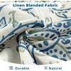 image:imageDriftAway Jacob Linen Blend Blackout Valance for Kitchen 18 Inch Length Scroll Floral Paisley Printed Lined Rod Pocket Room Darkening Linen Curtain Valance for Living Room 52x18 Inch Blue GreenBlue Green