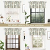 image:imageDriftAway Jacob Linen Blend Blackout Valance for Kitchen 18 Inch Length Scroll Floral Paisley Printed Lined Rod Pocket Room Darkening Linen Curtain Valance for Living Room 52x18 Inch Blue GreenOrange Sage