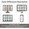 image:imageDriftAway Jacob Linen Blend Blackout Valance for Kitchen 18 Inch Length Scroll Floral Paisley Printed Lined Rod Pocket Room Darkening Linen Curtain Valance for Living Room 52x18 Inch Blue GreenBlack
