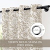 image:imageDriftAway Julia 100 Blackout Curtains Grommet 2 Panels W52xL84 BeigeLinen Camel Beige