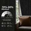 image:imageDriftAway Julia 100 Blackout Curtains Grommet 2 Panels W52xL84 BeigeLinen Gray