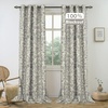 image:imageDriftAway Julia 100 Blackout Curtains Grommet 2 Panels W52xL84 BeigeLinen Gray