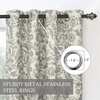 image:imageDriftAway Julia 100 Blackout Curtains Grommet 2 Panels W52xL84 BeigeLinen Gray