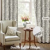 image:imageDriftAway Julia 100 Blackout Curtains Grommet 2 Panels W52xL84 BeigeLinen Gray