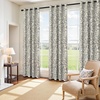 image:imageDriftAway Julia 100 Blackout Curtains Grommet 2 Panels W52xL84 BeigeLinen Gray