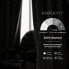 image:imageDriftAway Julia 100 Blackout Curtains Grommet 2 Panels W52xL84 BeigeLinen Gray