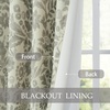 image:imageDriftAway Julia 100 Blackout Curtains Grommet 2 Panels W52xL84 BeigeLinen Gray
